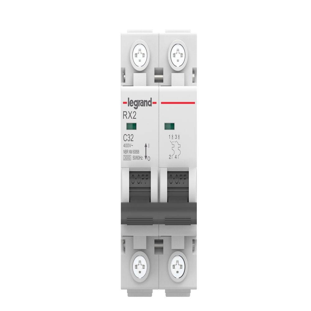 Minidisjuntor Rx2 32A Bipolar Curva C Legrand
